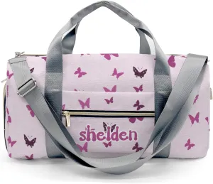 Personalized Butterfly Purple Custom Multi-functional Travel Bag, Unisex Portable Duffel Bag, Short Distance Travel Assistant