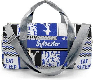 Personalized Cheerleader Glitter Cheer Saphire Custom Multi-functional Travel Bag, Unisex Portable Duffel Bag, Short Distance Travel Assistant