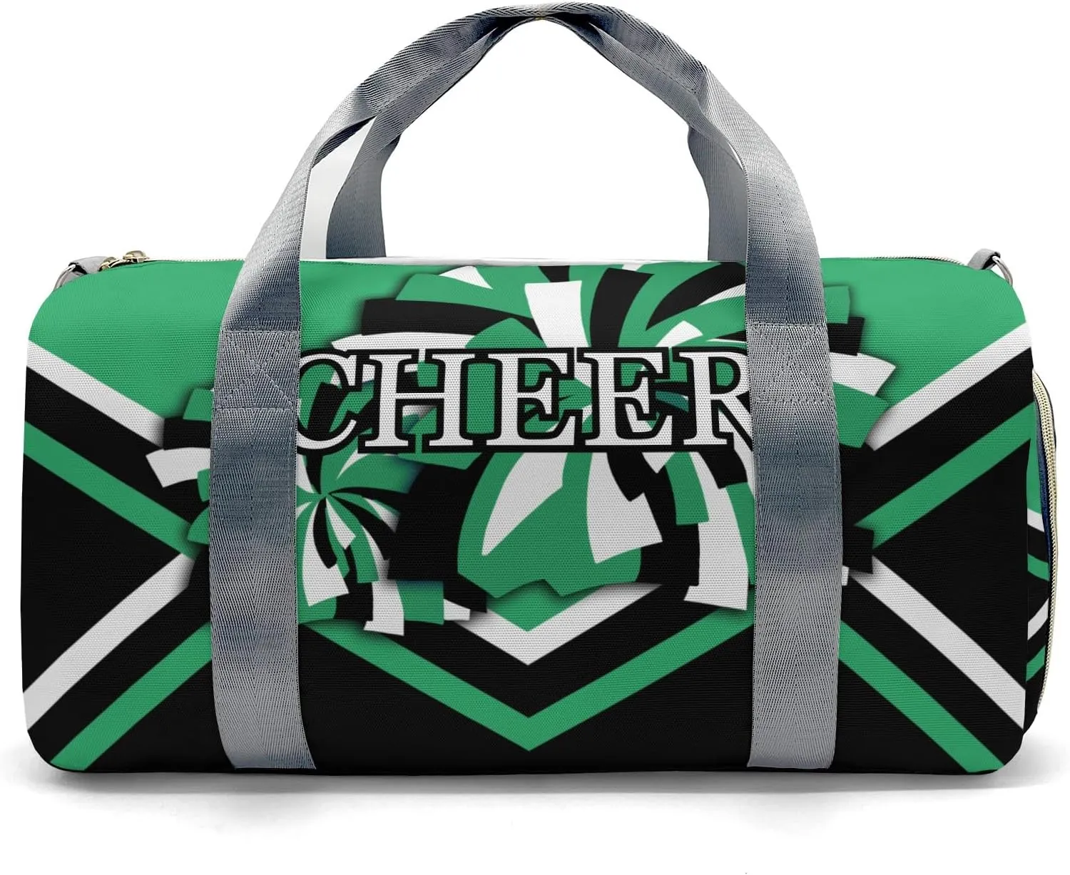 Personalized Cheerleader Green Custom Multi-functional Travel Bag, Unisex Portable Duffel Bag, Short Distance Travel Assistant