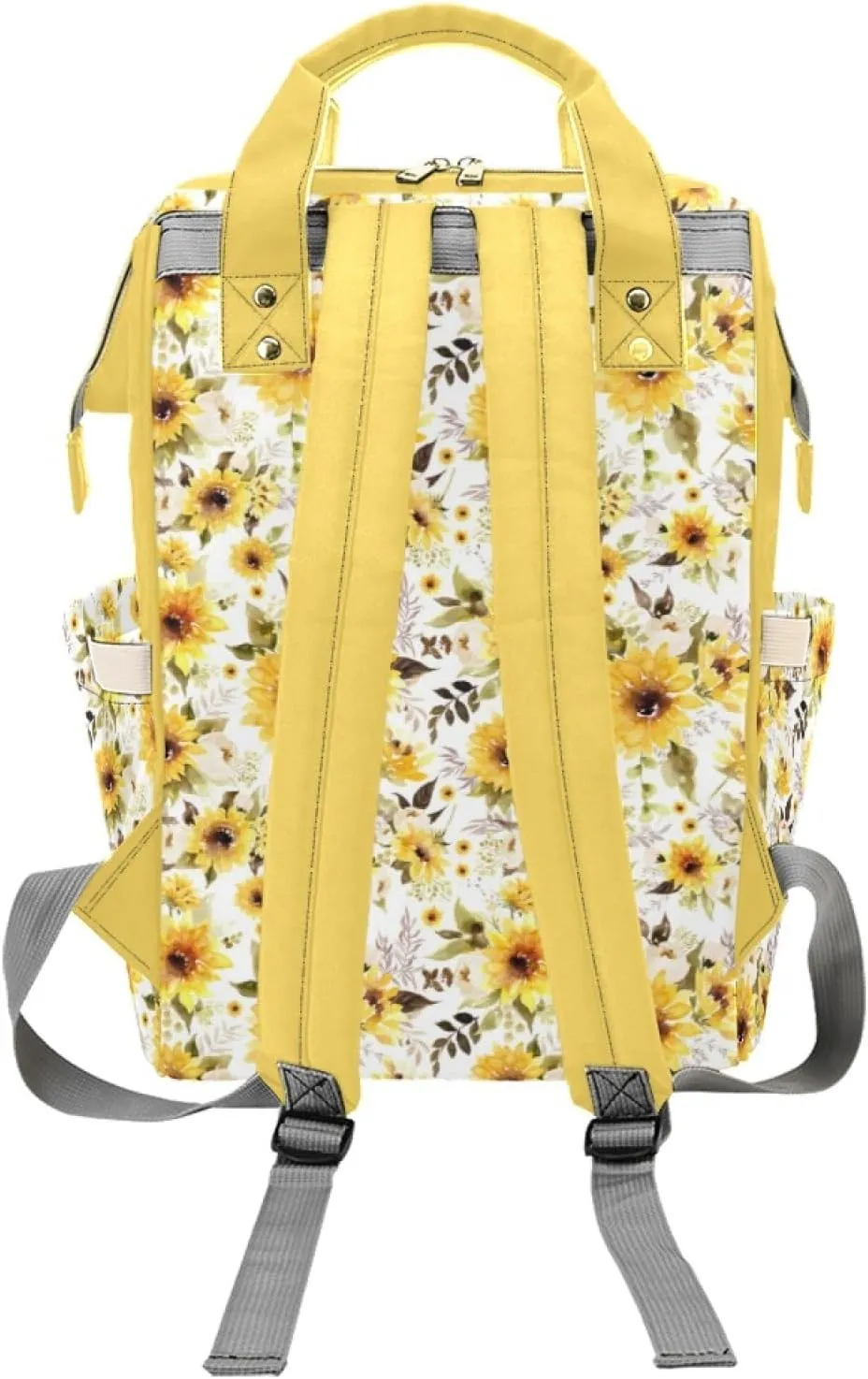 Personalized Cute Cow Diaper Bag for Boys Girls, Custom Mommy Daypack with Name, Customized Highland Cattle Sunflower Diaper Backpack, Travel Backpack for Mom Mommy, Gifts for New Mom Mother