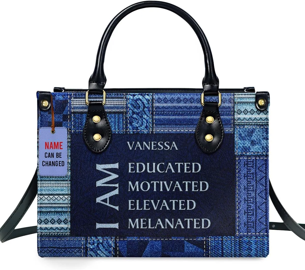 Personalized Leather Handbag For African American - Christmas Gifts For Women For Black Women