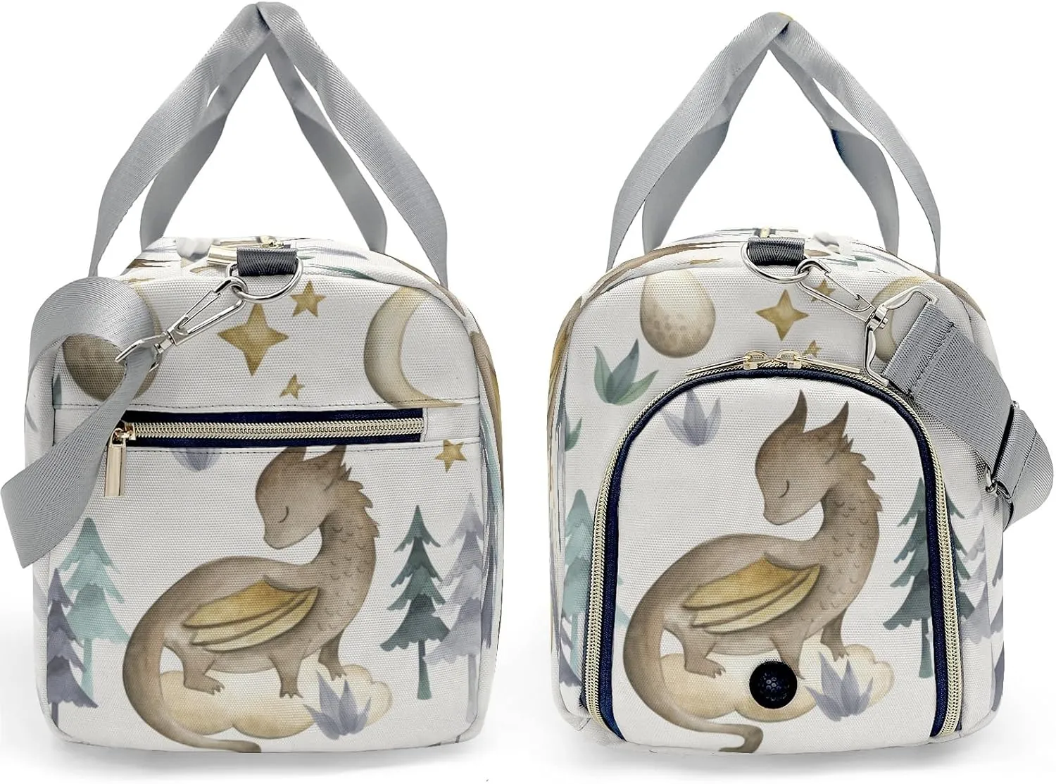 Personalized Watercolor Dragon Egg Custom Multi-functional Travel Bag, Unisex Portable Duffel Bag, Short Distance Travel Assistant