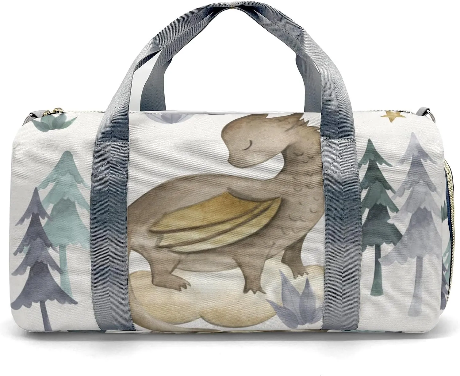 Personalized Watercolor Dragon Egg Custom Multi-functional Travel Bag, Unisex Portable Duffel Bag, Short Distance Travel Assistant