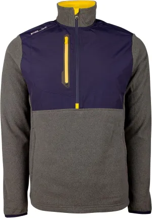 POLO RALPH LAUREN RLX Men's Fleece Long Sleeve Half Zip Pullover GNvy Medium
