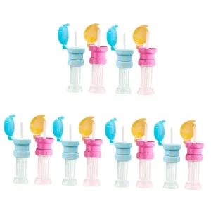 POPETPOP 3sets Bottle Mouth Conversion Cover para Lids Straw Spill Caps Stopper Kiddy Water Bottles Water Bottle Water Bottle for Nozzle - Food 4pcs*3