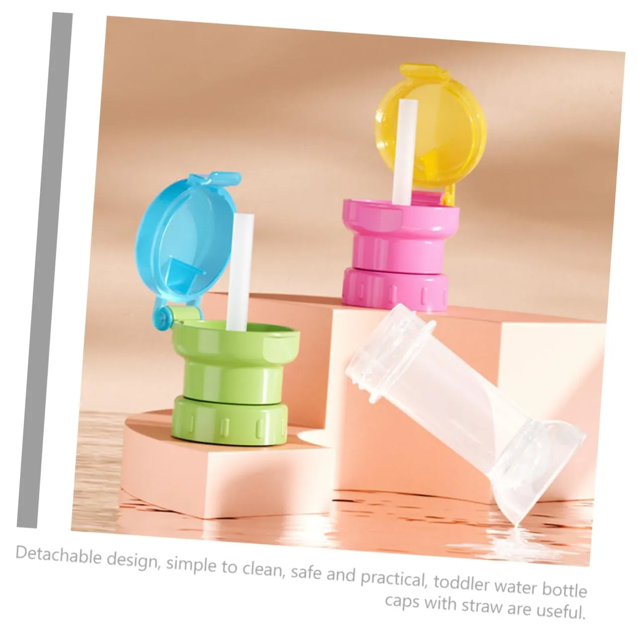 POPETPOP 3sets Bottle Mouth Conversion Cover para Lids Straw Spill Caps Stopper Kiddy Water Bottles Water Bottle Water Bottle for Nozzle - Food 4pcs*3