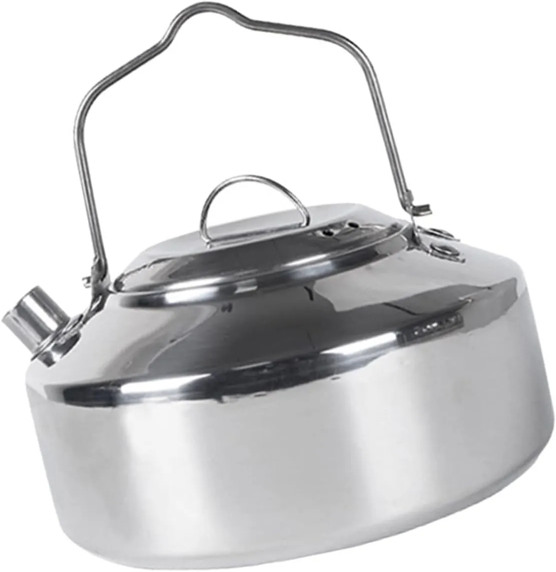 POPETPOP Outdoor Stainless Steel Kettle Multi Functional Wear Resistant Water Pot for Camping Hiking Fishing and Outdoor Cooking Needs