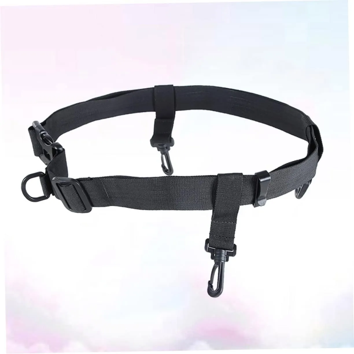 POPETPOP Waist Belt Fishing Tackle Accessories Adjustable Wader Wading Belt Safety Strap Black