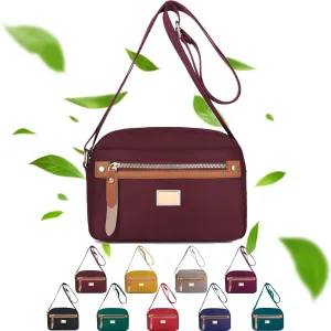 Popularate Nylon Crossbody Bag, Popularate Waterproof Nylon Crossbody Bag, Purses with Multi Pockets Suitable for Every Lady