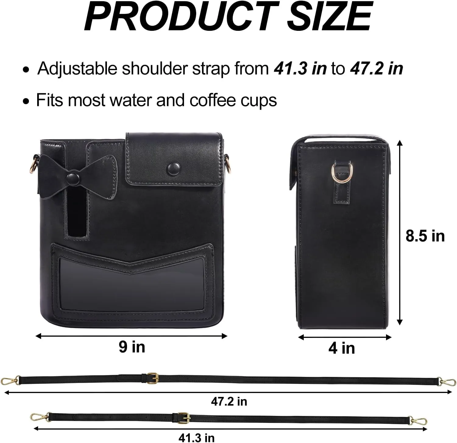 Portable Water Bottle Purse for Stanley Cup,Outdoor Crossbody Bag Compatible with Stanley Cup Bag, Sport Water Bottle Handbag