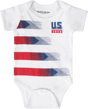 Postobon Newborn Baby Girl Boy US Unique Soccer Bodysuits Onesie