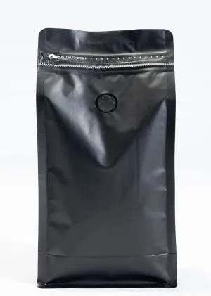 Premium Coffee Bags with Valve (100 pcs, 12 oz) Standing Coffee Beans Storage Bags, Reusable Heat Sealable Side Zipper Pouches, Eco-Friendly Packaging, Perfect for Home and Office