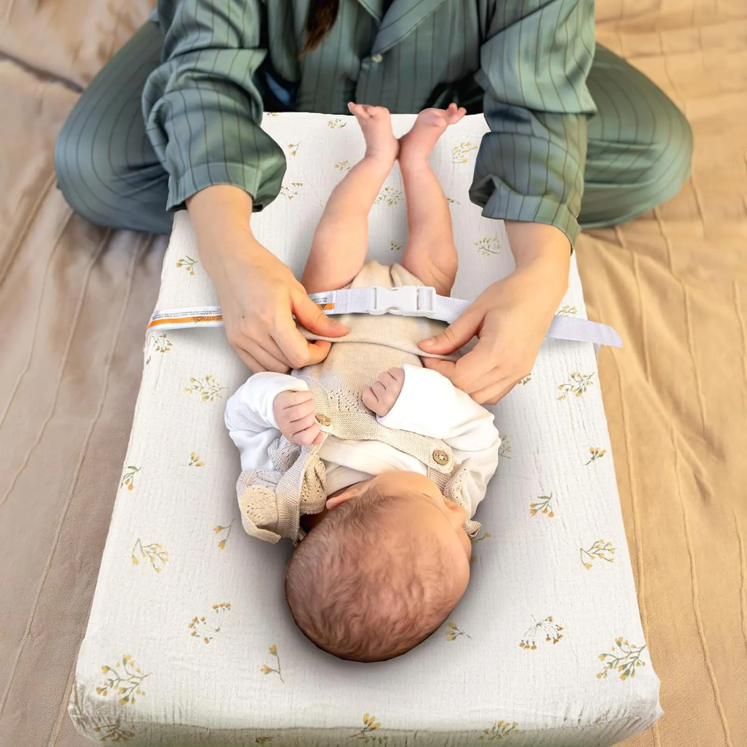 Primlect Muslin Changing Pad Cover for Boys Girls 100% Cotton Fitted Baby Diaper Changing Table 3 Pack Soft and Breathable for Standard Changing Table Topper 32"x16"