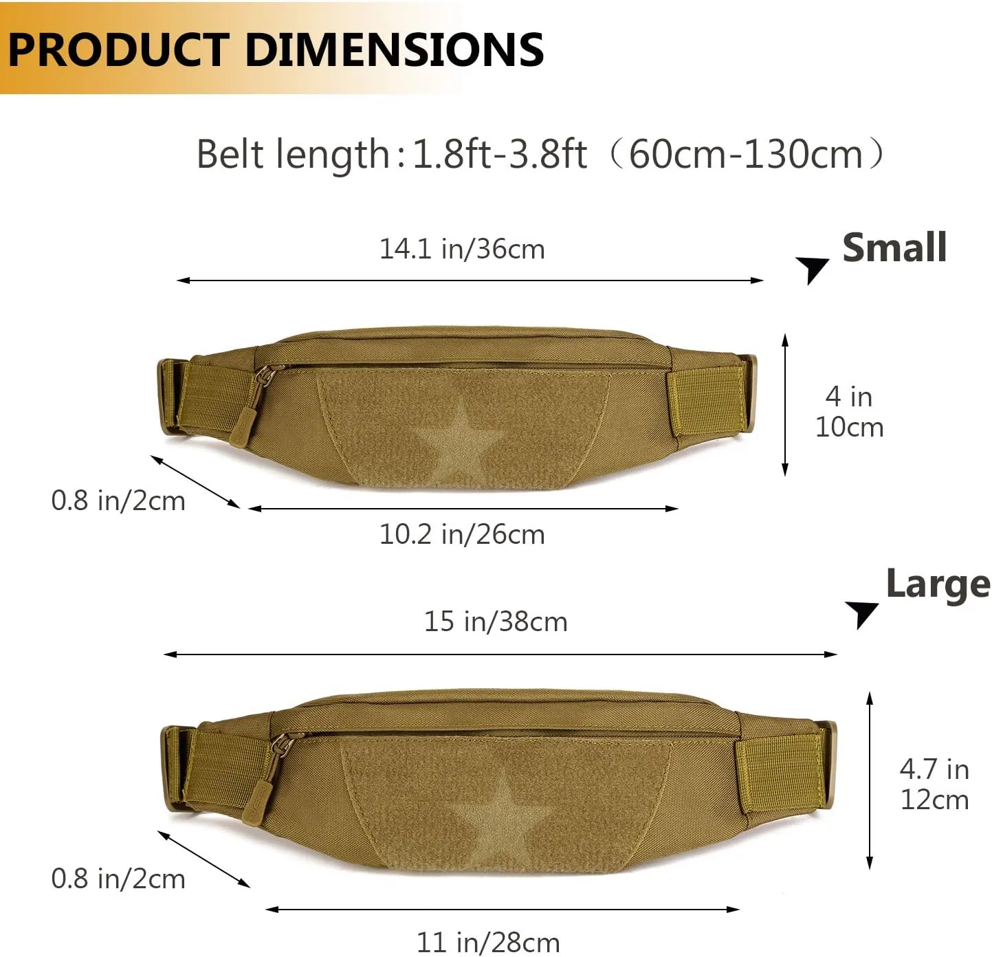 Protector Plus Tactical Running Waist Pack Belt Military Fitness Fanny Bag Sling Hip Bumbag MOLLE Army Lumbar Gear Pocket (Patch Included)