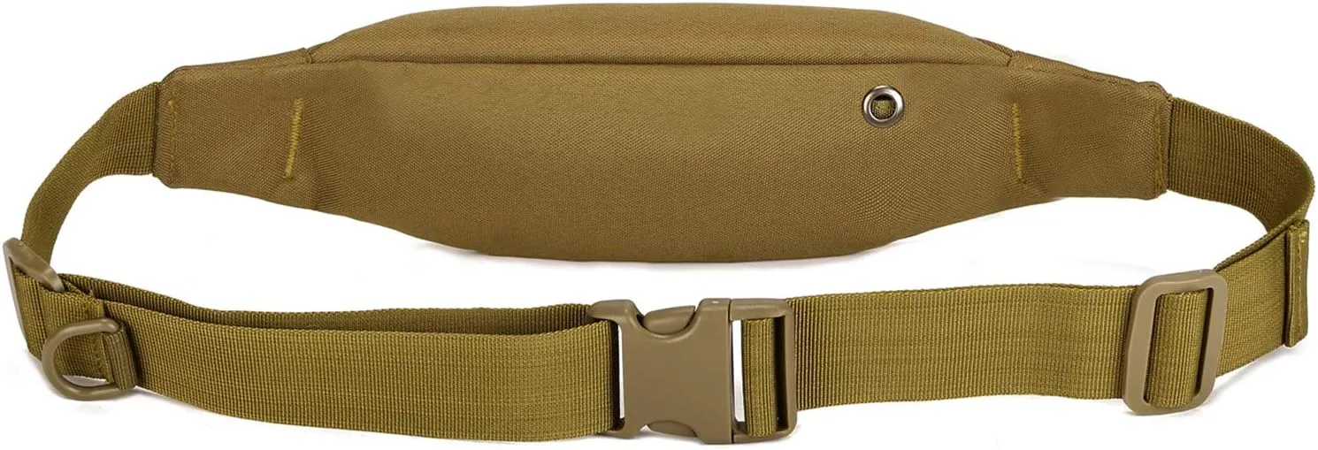 Protector Plus Tactical Running Waist Pack Belt Military Fitness Fanny Bag Sling Hip Bumbag MOLLE Army Lumbar Gear Pocket (Patch Included)