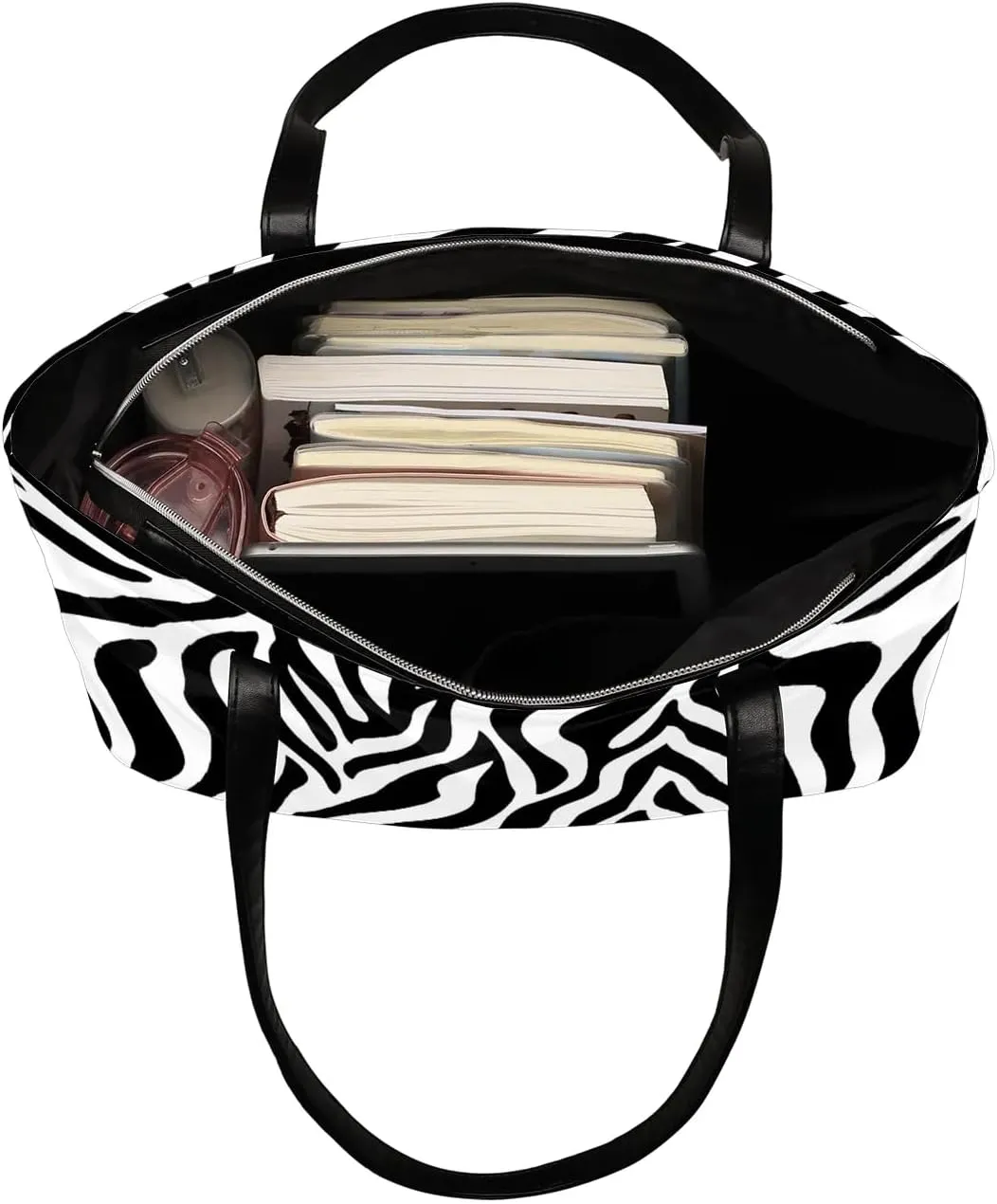 PU Leather Tote Bag for Women - Large Purses Handbags Top Handle Ladies Shoulder Bag with Zipper for Work Travel