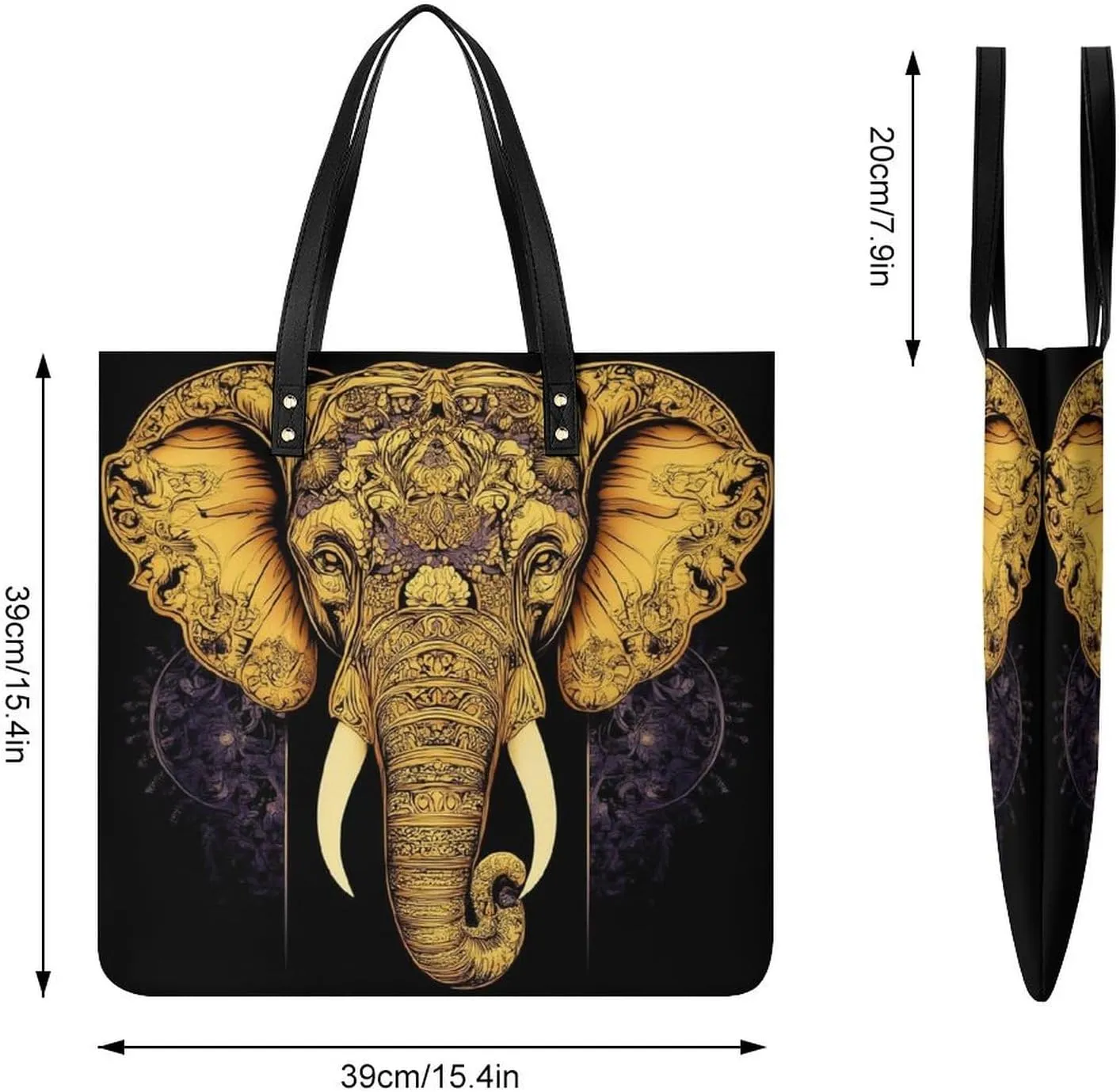 Pu Leather Tote Bag for Women Work Shoulder Bags Purses Handbags