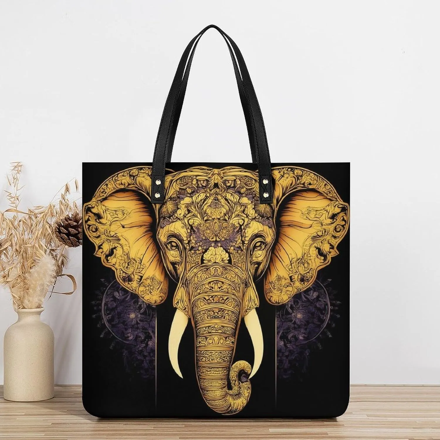 Pu Leather Tote Bag for Women Work Shoulder Bags Purses Handbags