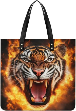 Pu Leather Tote Bag for Women Work Shoulder Bags Purses Handbags