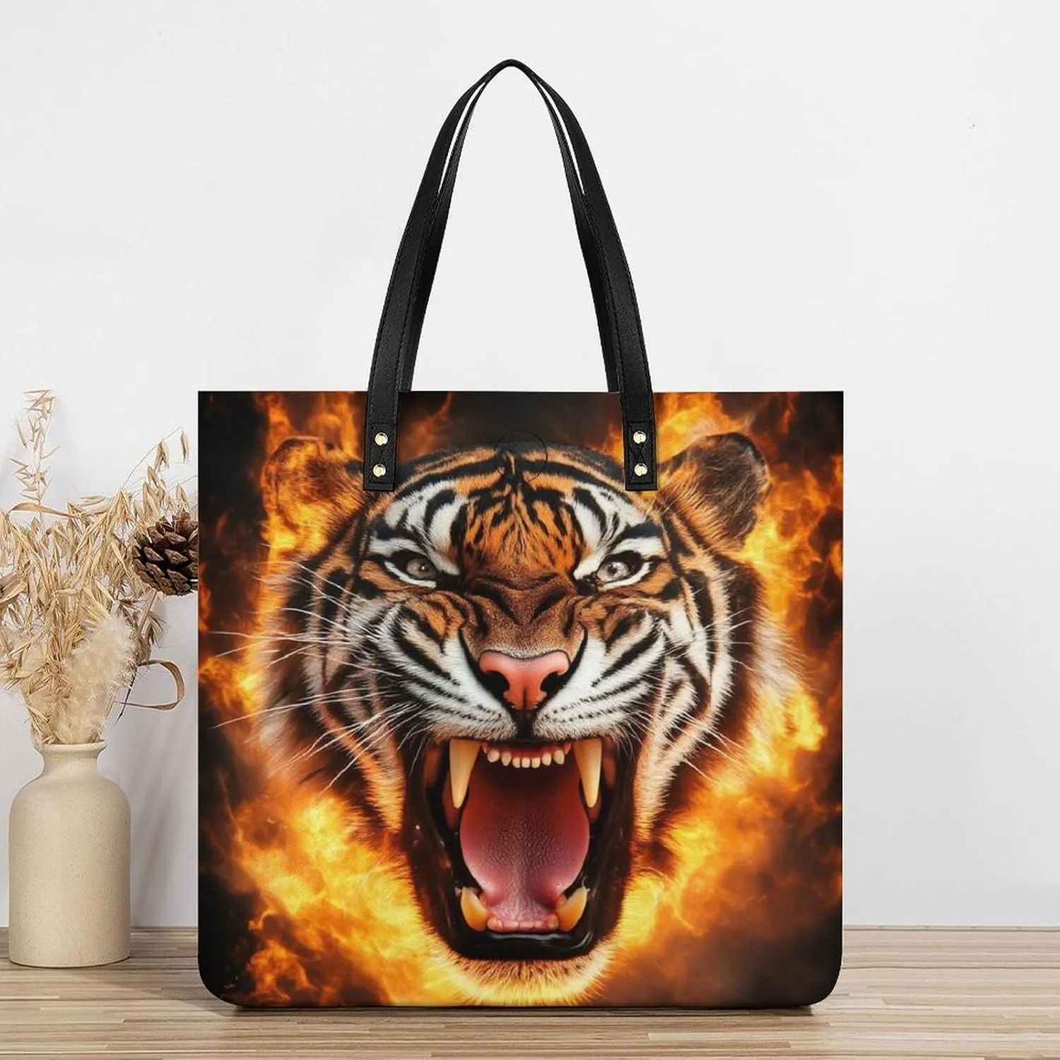 Pu Leather Tote Bag for Women Work Shoulder Bags Purses Handbags