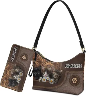 Purse and Wallet Set for Women Lightweight Underarm Purse Hobo Bag Shoulder Bag with Leather Wallet for Women Lady