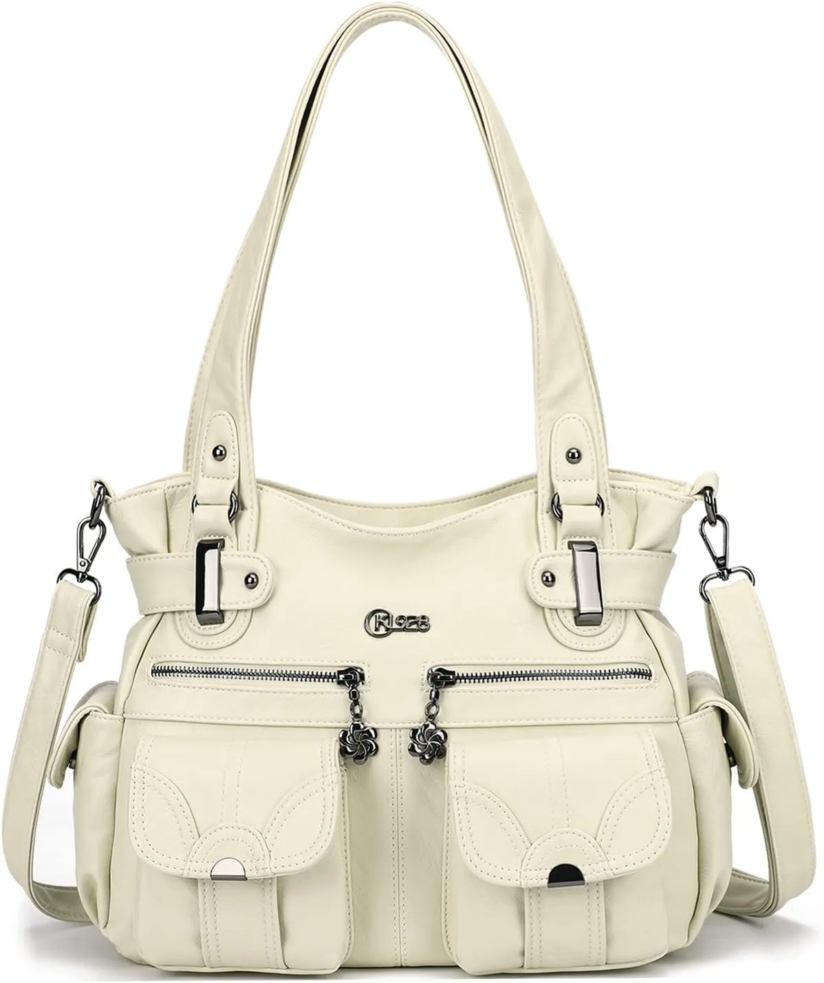 Purses and Handbags for Women Large Hobo Shoulder Bags Soft PU Leather Multi-Pocket Tote Bag