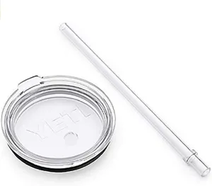 Rambler Shatter-Proof Dishwasher-Safe Replacement Yeti Lid and Straw 30OZ