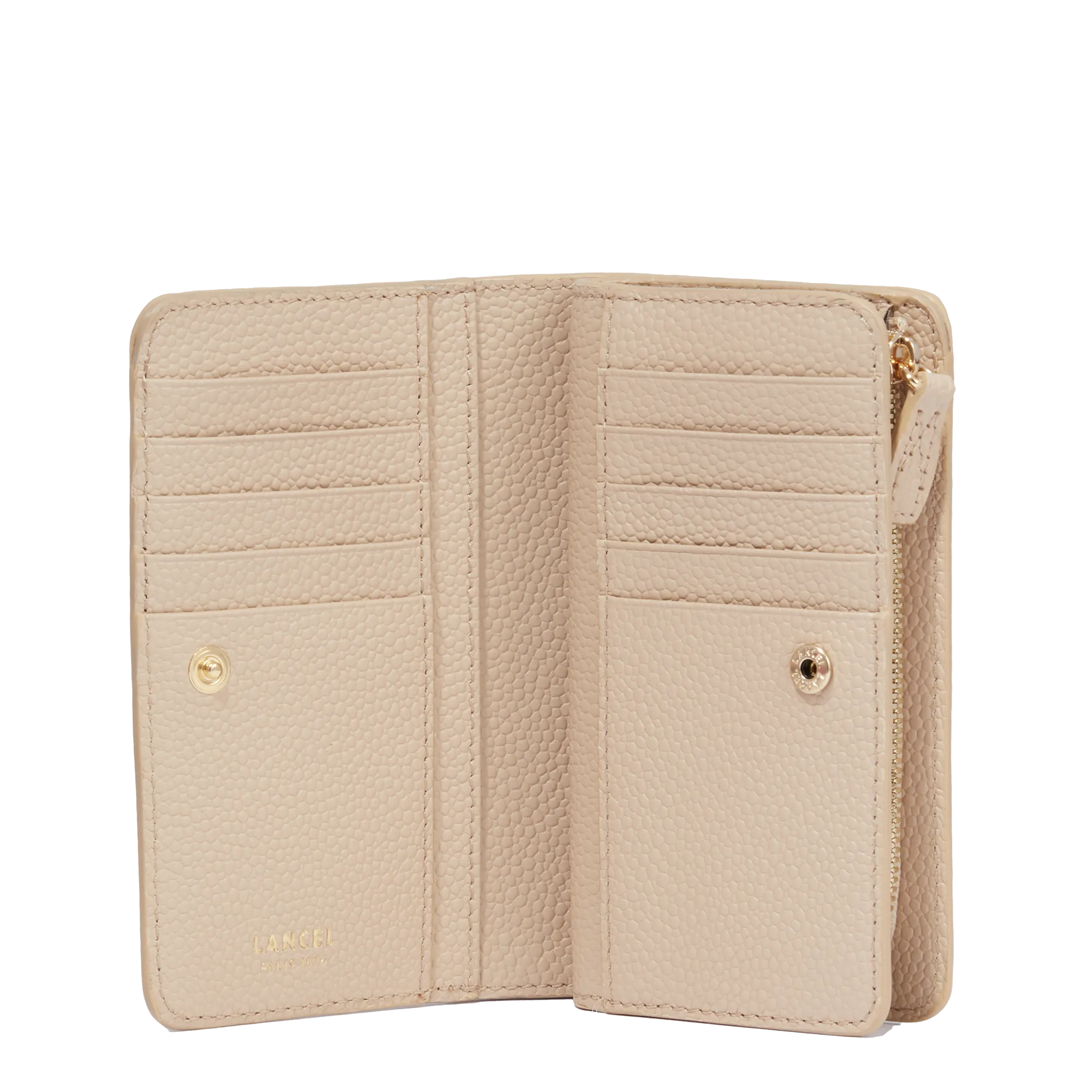 Rectangular zip compact wallet