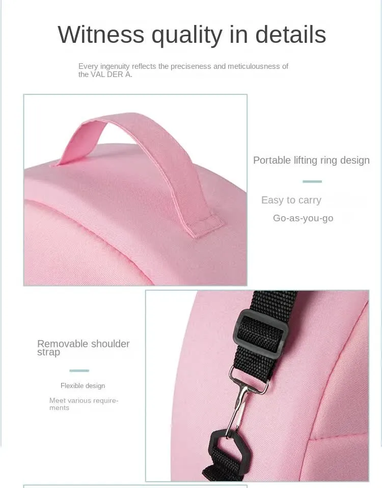 Red Portable Multi-Purpose Baby Bed and Diaper Backpack - Lightweight, Waterproof, Canvas   Polyester Material, Travel Essential for Moms(With mosquito net and small toys)