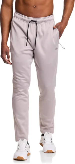 Reebok Men's Fleece Tech Sweatpant, Zippered Pockets, Athletic Joggers