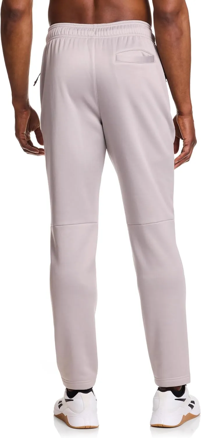 Reebok Men's Fleece Tech Sweatpant, Zippered Pockets, Athletic Joggers