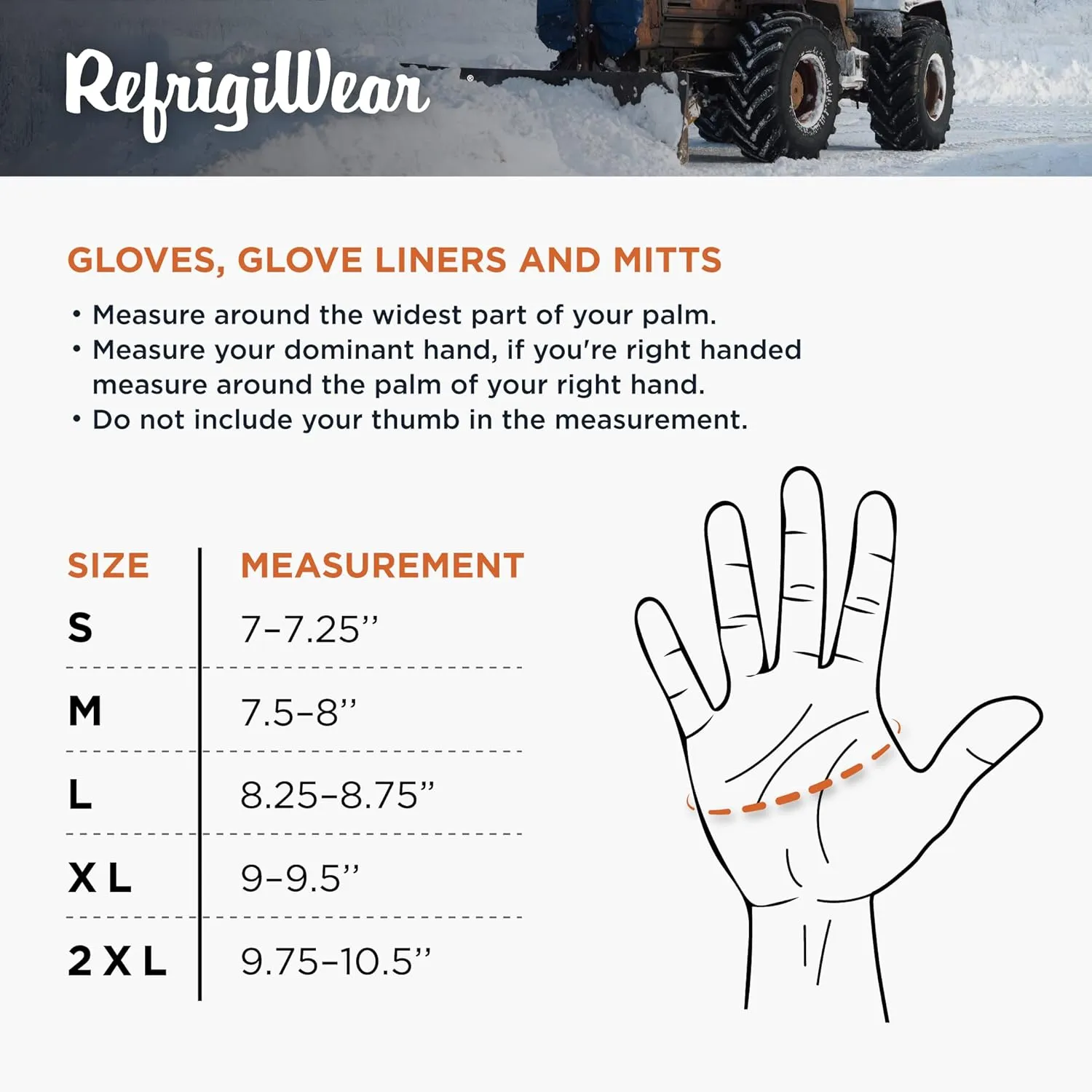 RefrigiWear Fleece Lined Fiberfill Insulated Cowhide Leather Mittens, Work Glove