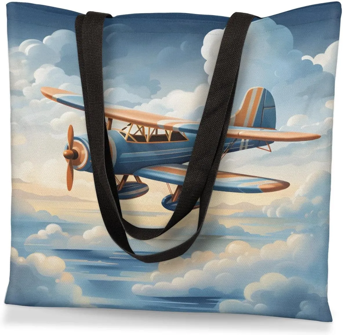 Religious Building Canvas Tote Bag for Women Men Stylish Tote Handbag Shoulder Bag Reusable Grocery Bag