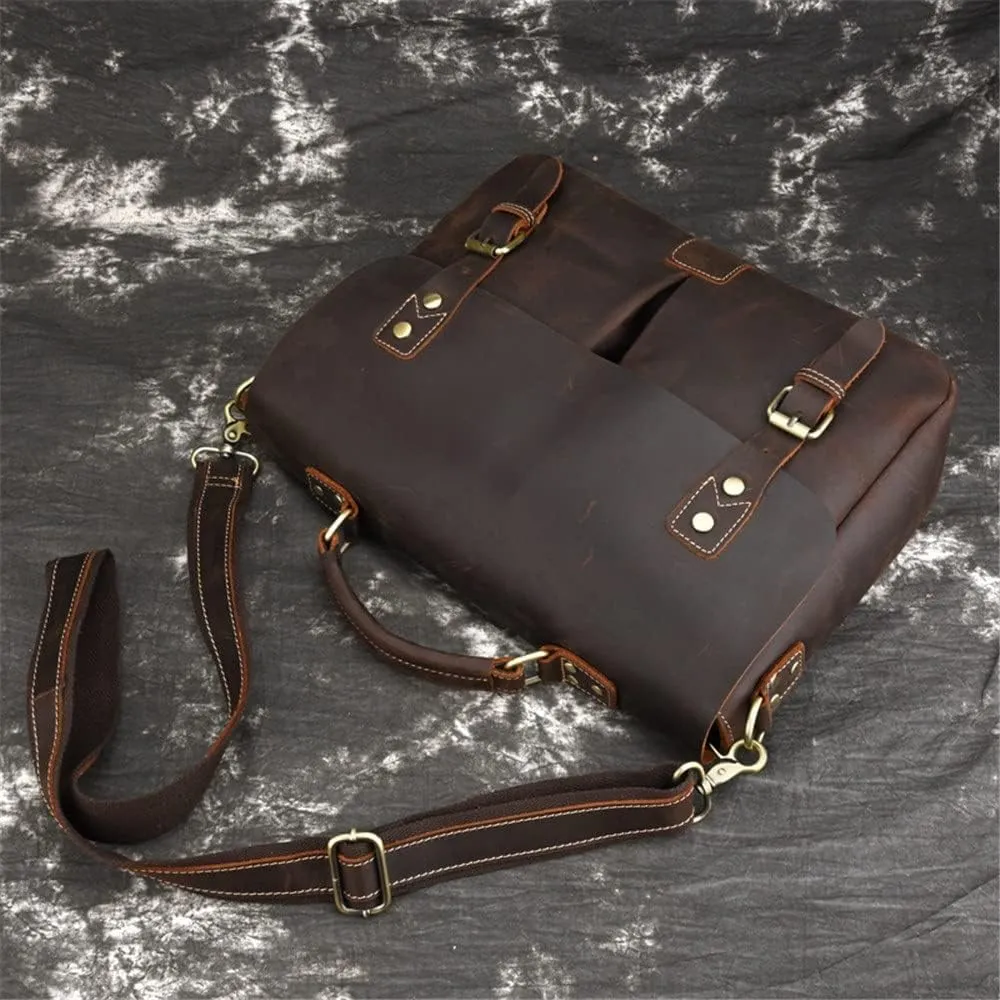 Retro Handbag Men's Bag Business Document Casual Shoulder Messenger Bag Casual Messenger Bag