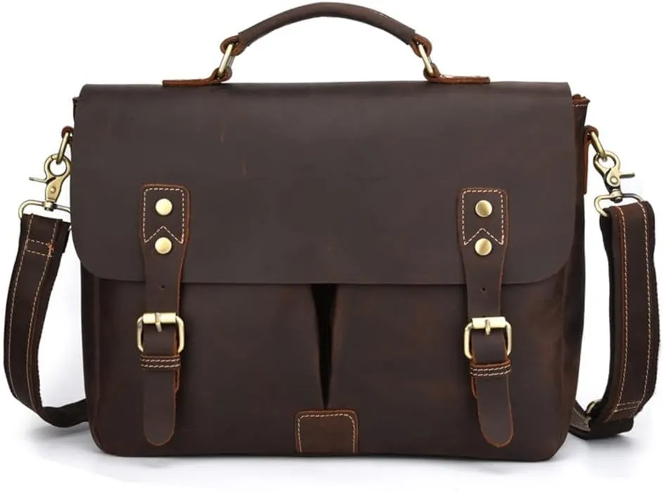 Retro Handbag Men's Bag Business Document Casual Shoulder Messenger Bag Casual Messenger Bag