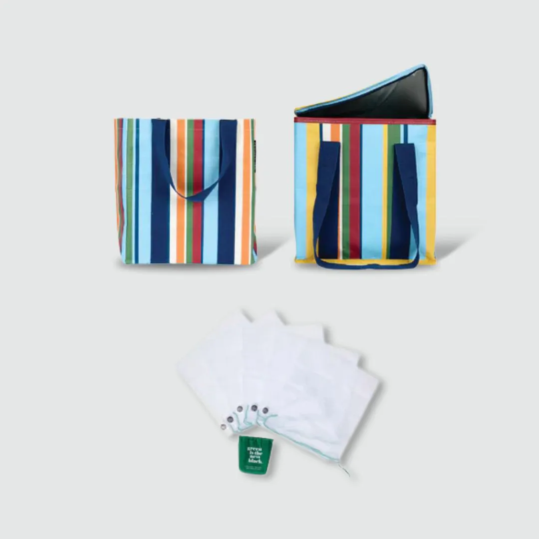 Retro Stripe Market Set