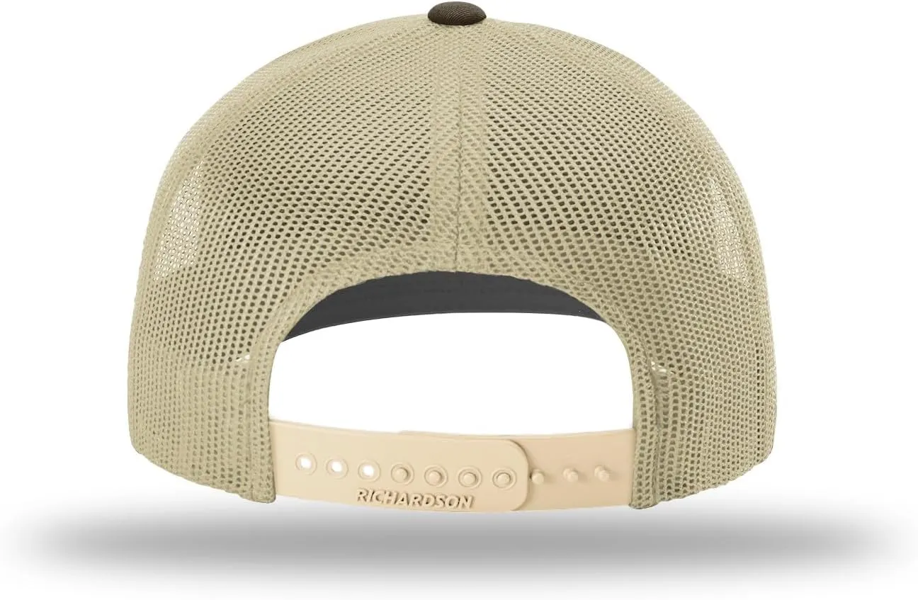 Richardson 112 Adjustable Trucker Hat - Premium Structured Six Panel Snapback Cap - Blank Bulk Richardson Hats