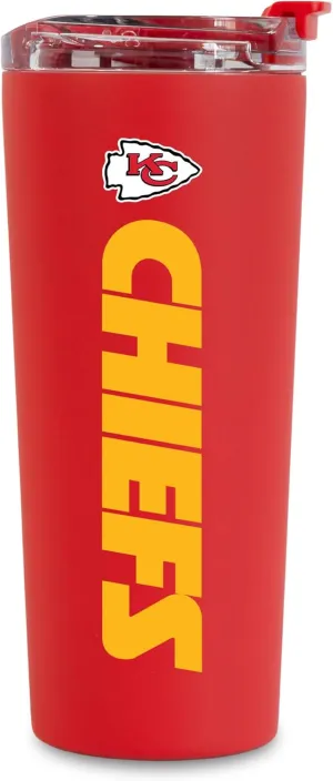 Rico Industries NFL Football 24oz Stainless Steel Tumbler with Lid and Dual Functioning Lid