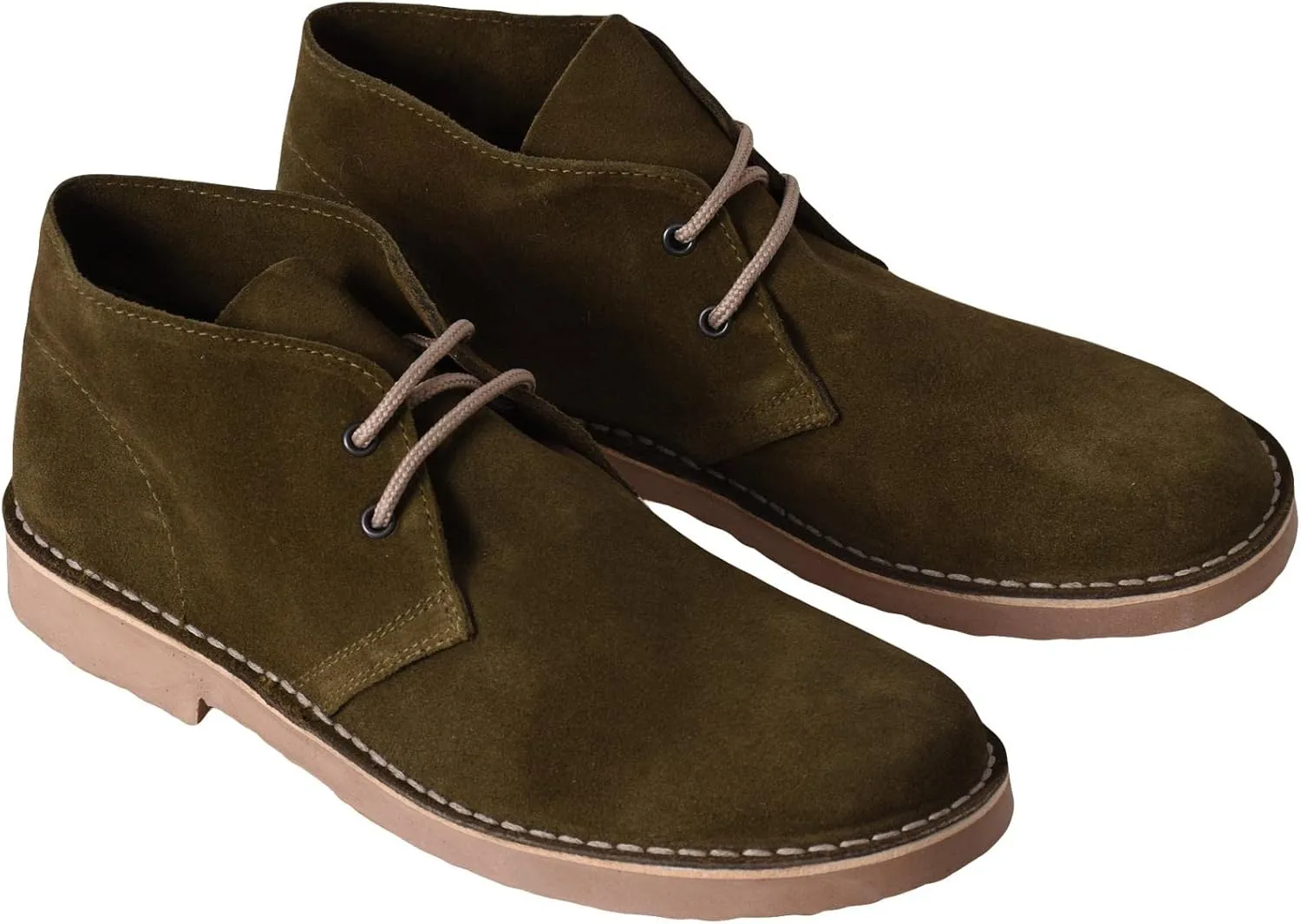 Roamers Mens Real Suede Unlined Desert Boots
