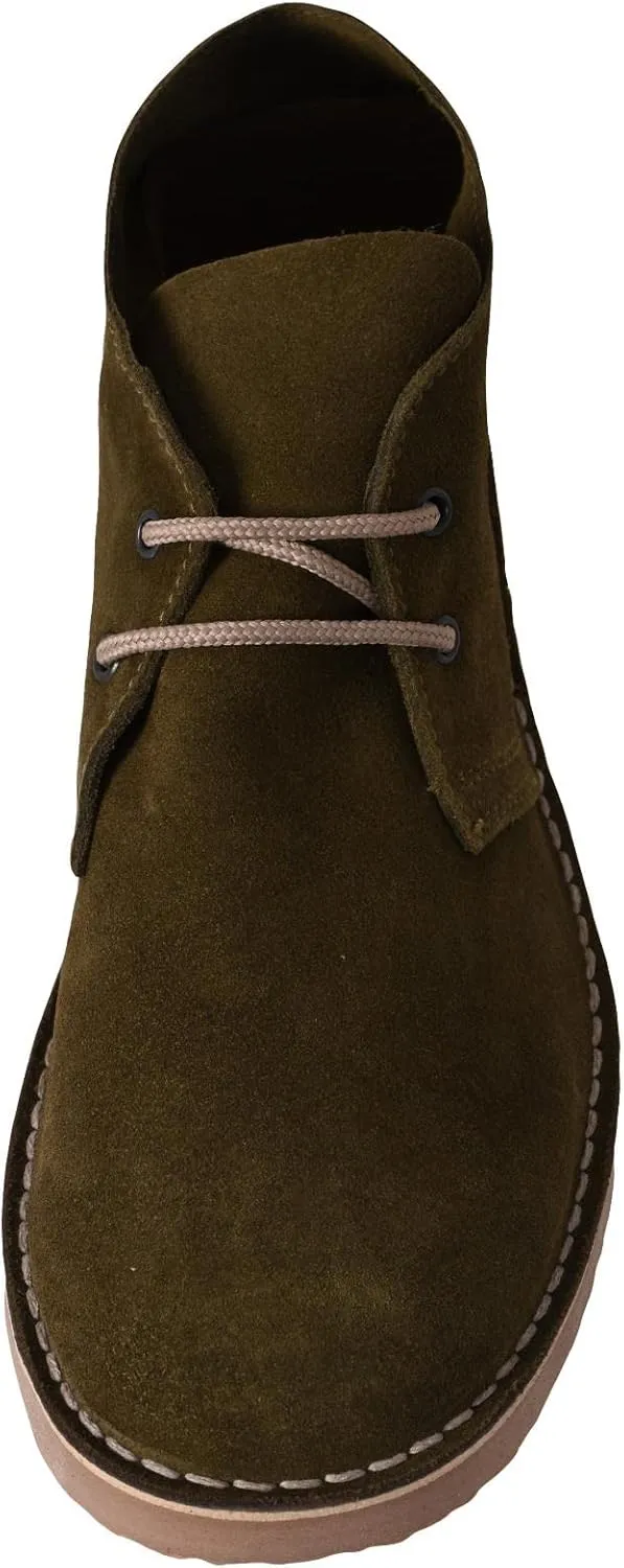 Roamers Mens Real Suede Unlined Desert Boots