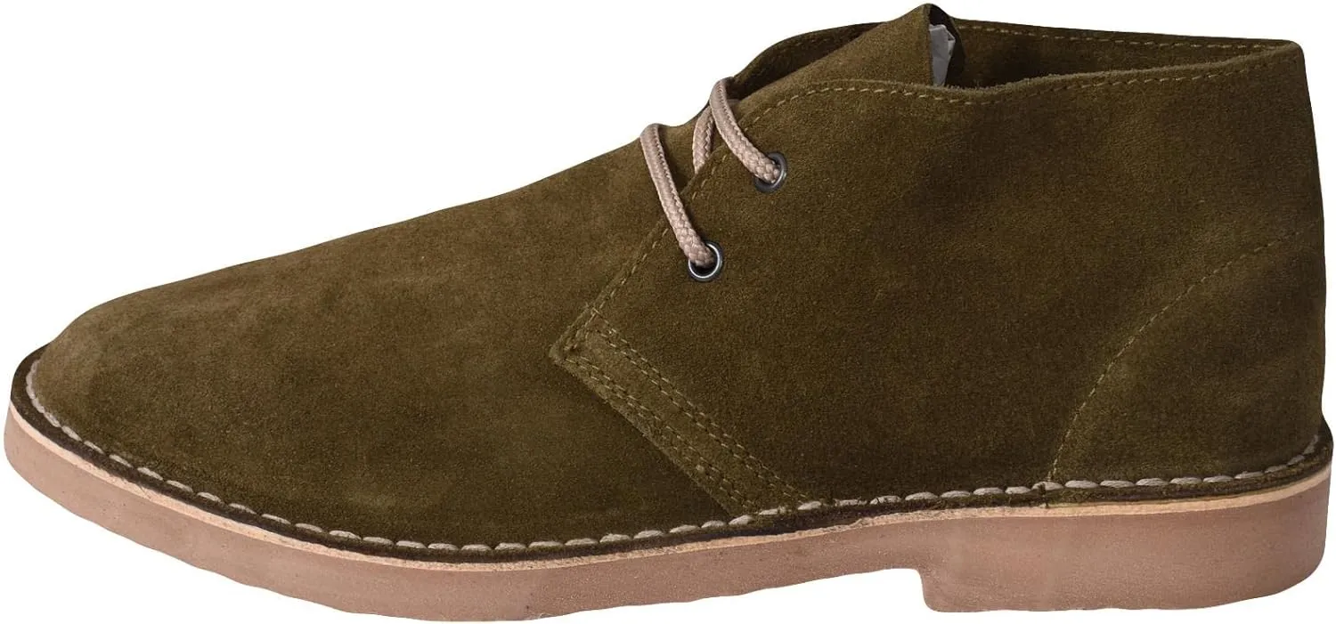 Roamers Mens Real Suede Unlined Desert Boots