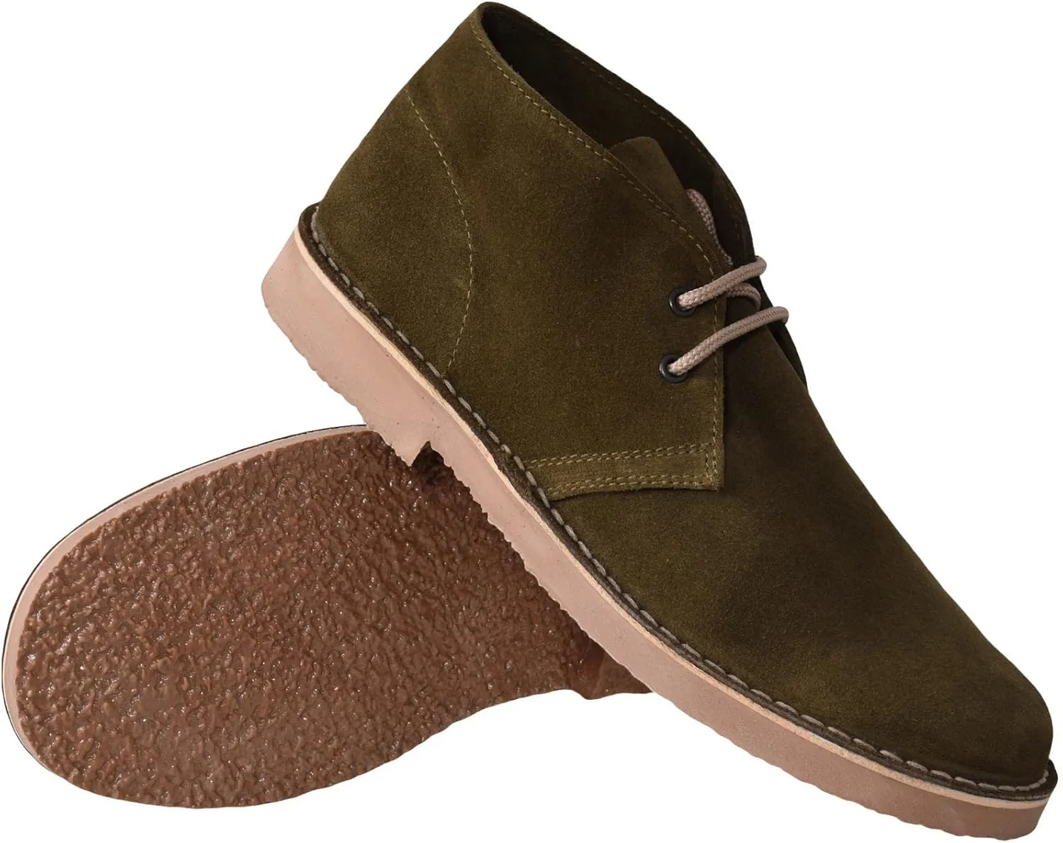 Roamers Mens Real Suede Unlined Desert Boots