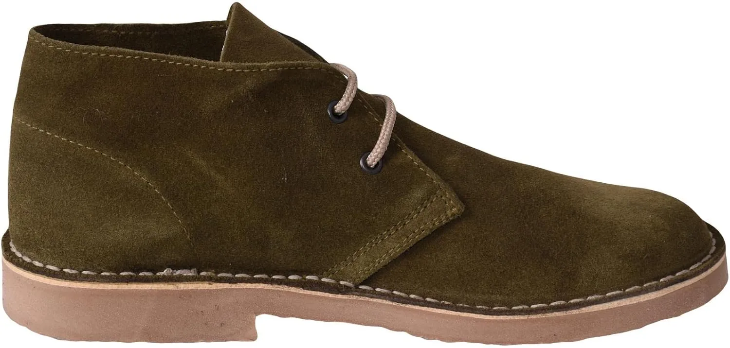Roamers Mens Real Suede Unlined Desert Boots