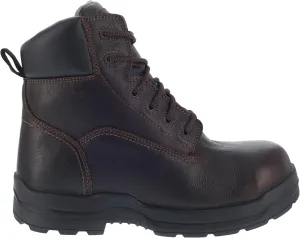 Rockport Mens Brown Leather Work Boots CT More Energy Lace-Up