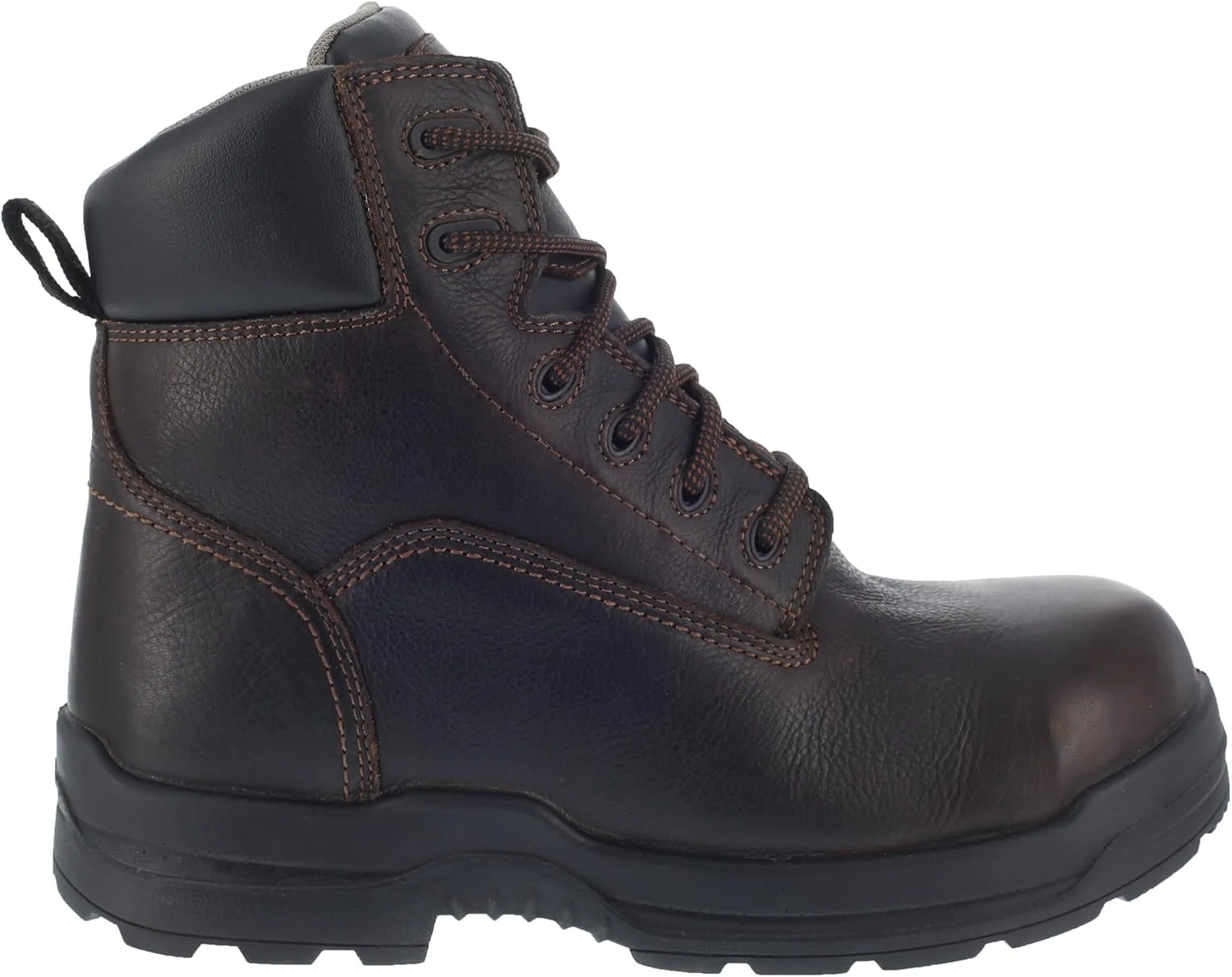 Rockport Mens Brown Leather Work Boots CT More Energy Lace-Up