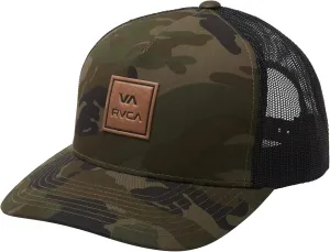 RVCA Men's Curved Brim Trucker Hat, Structured Hat with Curved Bill, Adjustable Snapback Closure