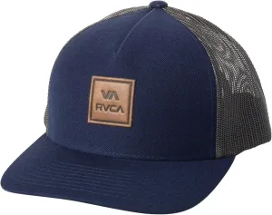 RVCA Men's Curved Brim Trucker Hat, Structured Hat with Curved Bill, Adjustable Snapback Closure