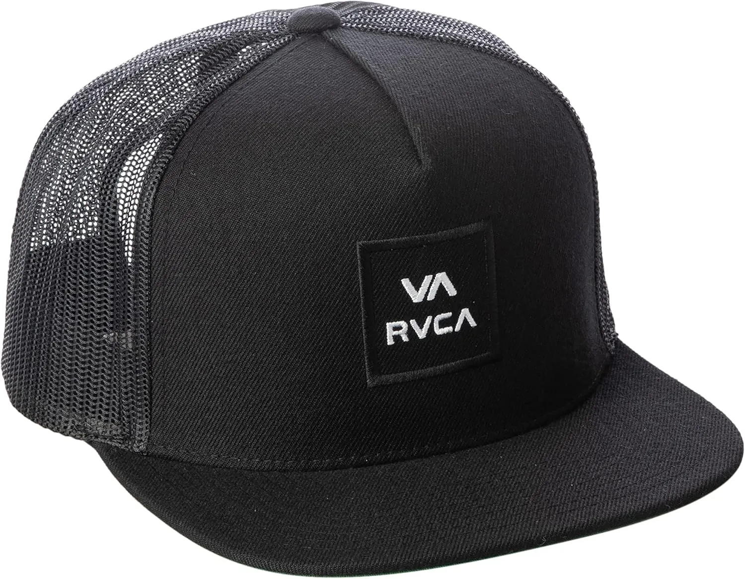 RVCA Men's Trucker Hat, Structured Hat with Stretch Mesh Back, Adjustable Snapback Closure