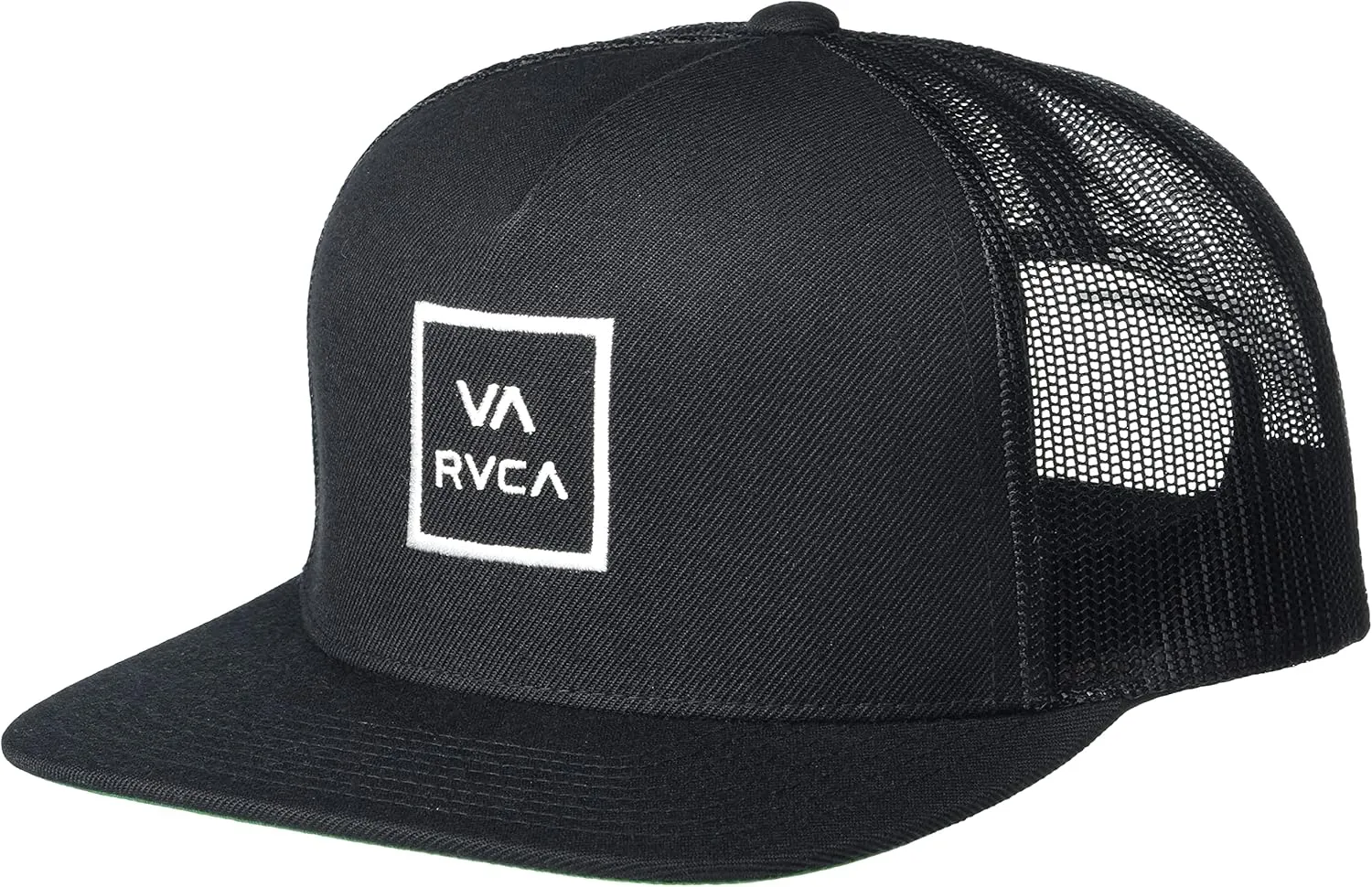 RVCA Men's Trucker Hat, Structured Hat with Stretch Mesh Back, Adjustable Snapback Closure