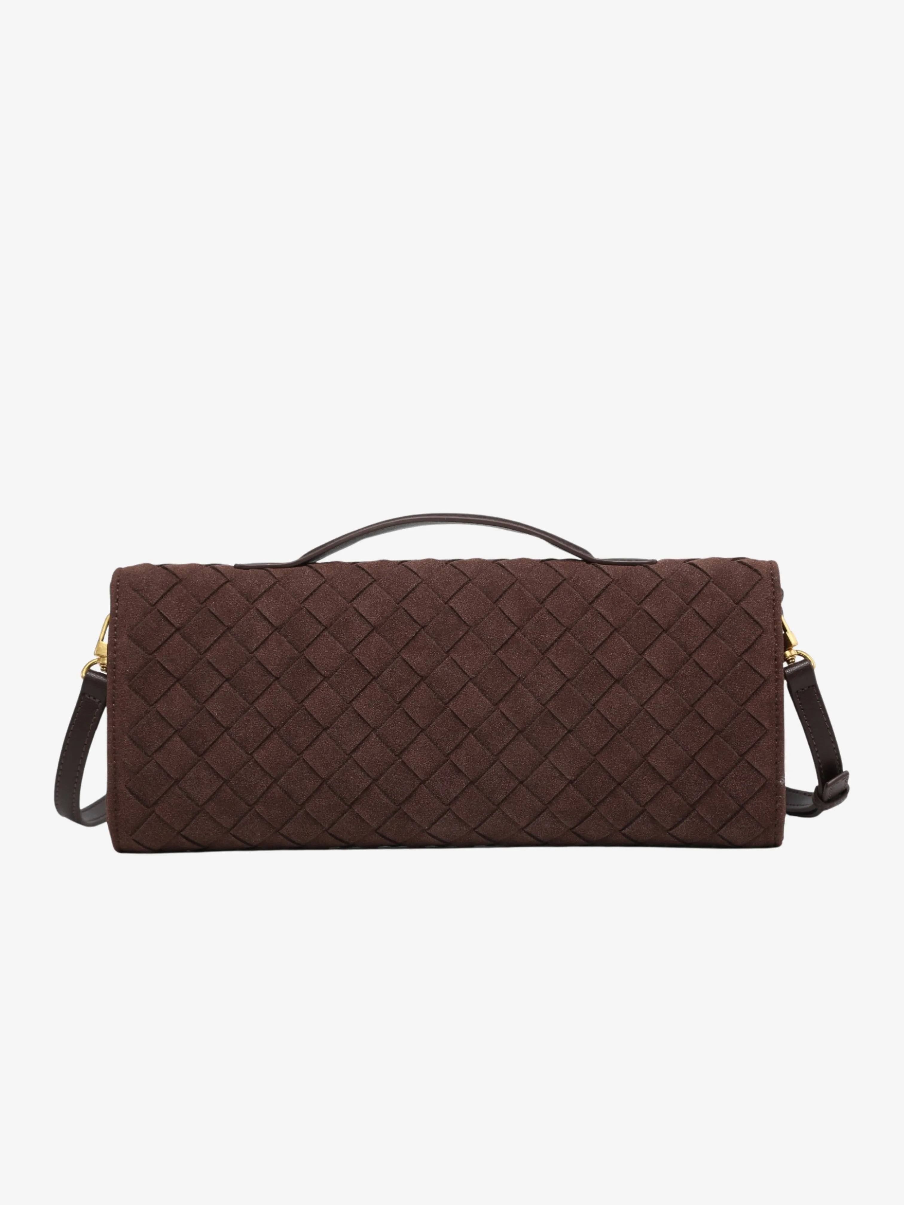 Seraphine - Woven Suede Clutch